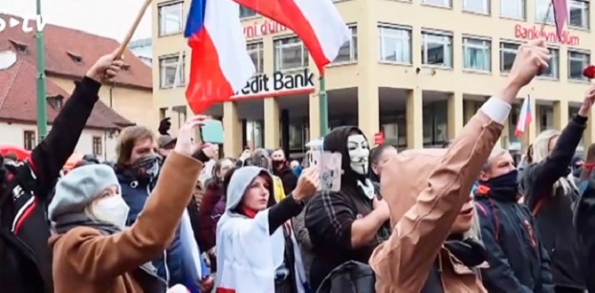 Митинг в Праге